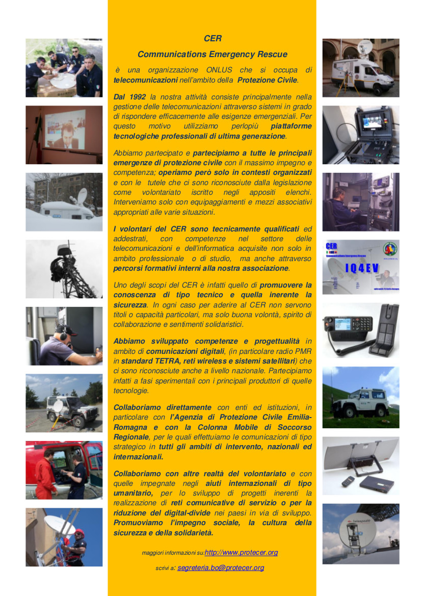 Volantino CER